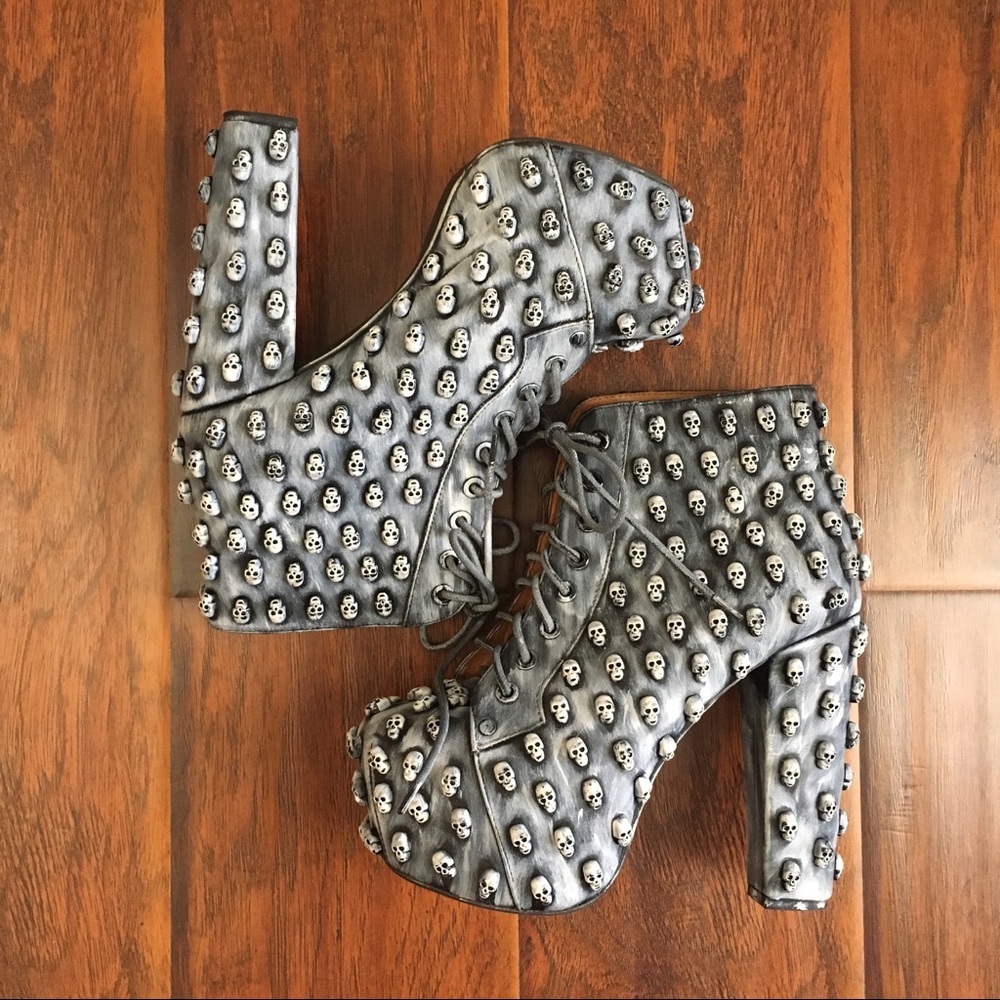 Jeffrey Campbell Lita Skull sz 7